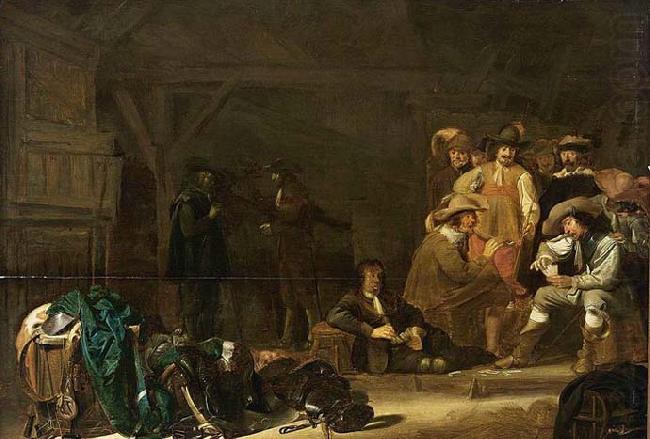 Soldiers in a Barn, Simon Kick